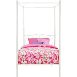 Twin Clara Metal Bed White - Room & Joy -Room & Joy GUEST 8ed11678 923b 44e6 8c69 09bdd17053ae