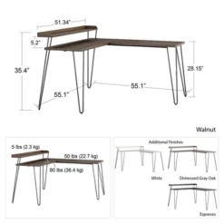 Panama L Desk With Riser - Room & Joy -Room & Joy GUEST 9104c563 1245 4339 818e 0267ed4a23e9