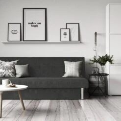 Saddie Futon With Storage Drawers Gray - Room & Joy -Room & Joy GUEST 9135f38c 0392 44ba aab3 ec28352dbdc5