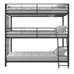 Triple Twin Zeke Metal Bunk Bed - Room & Joy -Room & Joy GUEST 91706260 e607 4761 9f02 be9ed39c55b0