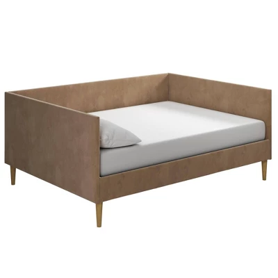 Full Fabio Velvet Mid Century Daybed - Room & Joy 14 Full Fabio Velvet Mid Century Daybed - Room & Joy - Image 12