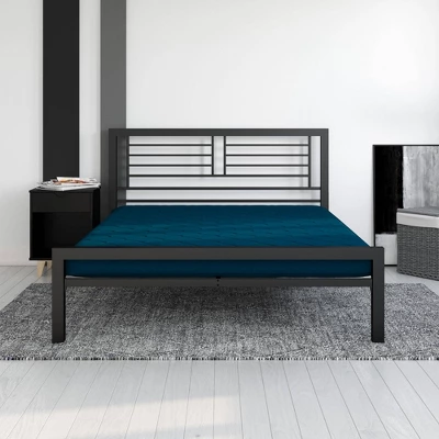 Full 6" Top Mattress Polyester Filled Quilted Blue - Room & Joy 3 Full 6" Top Mattress Polyester Filled Quilted Blue - Room & Joy