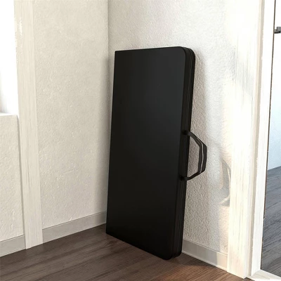 XL 38.5" Fold In Half Card Table With Handle Black - Room & Joy 7 XL 38.5" Fold In Half Card Table With Handle Black - Room & Joy - Image 5