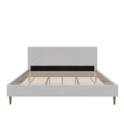 Venus Tufted Upholstered Bed Gray Linen - Room & Joy -Room & Joy GUEST 986fb675 d602 40a2 a58e 9e72dce3fa63