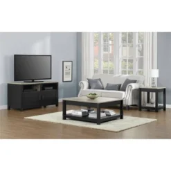 Paramount End Table Black/ Sonoma Oak - Room & Joy -Room & Joy GUEST 988088de 3f7d 4174 9185 fbf14a5cd5c0