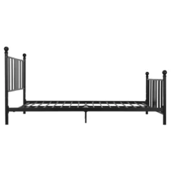 Lisa Contemporary Metal Bed Black - Room & Joy -Room & Joy GUEST 9c5601e5 8b0e 452c 96b0 119aae35132f