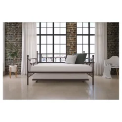 Milan Metal Daybed And Trundle - Room & Joy -Room & Joy GUEST 9c5684e1 5cad 4f59 b8af 21735374accc