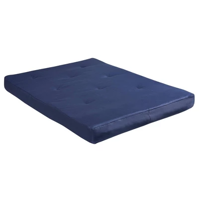 Full 8" Jayce Thermobonded High Density Polyester Fill Futon Mattress Blue - Room & Joy 4 Full 8" Jayce Thermobonded High Density Polyester Fill Futon Mattress Blue - Room & Joy - Image 3