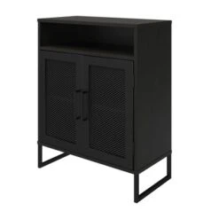 Pacer Storage Cabinet Black Oak - Room & Joy -Room & Joy GUEST 9cf1f0a0 1bd5 40a8 9676 7cd9f6d61eaa