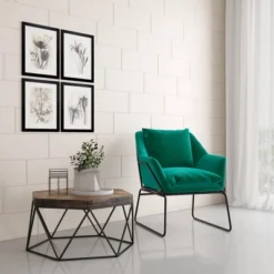 Alisa Velvet Accent Chair - Room & Joy -Room & Joy GUEST 9dfa0a04 f1d2 459f b2b8 ed7a75c53322