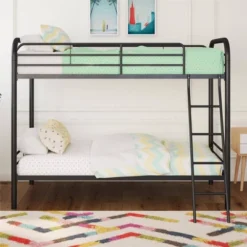 Twin Over Twin Evan Metal Bunk Bed - Room & Joy -Room & Joy GUEST 9e8c49a0 5683 4c4d ab63 c92b2e9c06da