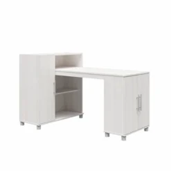 Cabell Hobby And Craft Desk With Storage Cabinet - Room & Joy -Room & Joy GUEST a0fe8783 7a58 4e49 8c43 9719cc0f1586