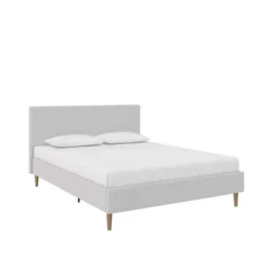 Venus Tufted Upholstered Bed Gray Linen - Room & Joy -Room & Joy GUEST a3a8c000 72d0 4185 b0fd 459a894a30b1