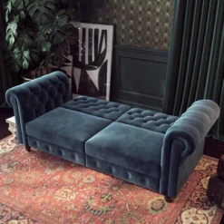 Finnley Velvet Upholstered Sofa Futon - Room & Joy 27 Finnley Velvet Upholstered Sofa Futon - Room & Joy -Room & Joy GUEST a3ffef50 02f6 49c2 82b5 168c0c9f8cde