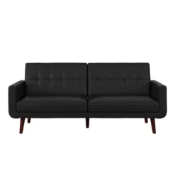 Fiore Modern Futon Faux Leather - Room & Joy -Room & Joy GUEST a74aa747 430a 4bdd 898e a3f0a2966f9d