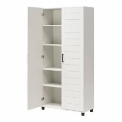 Portford 36" Wide 2 Door Shiplap Cabinet White - Room & Joy -Room & Joy GUEST aa32816f 2e94 415e ba6a 3d5980f91669
