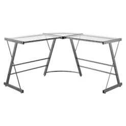 L Shaped Portland Glass Computer Desk - Room & Joy -Room & Joy GUEST ac27ccb1 a88c 4226 abb2 ea4ce31c3372