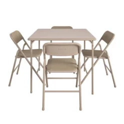 5pc Folding Table And Chair Set Tan - Room & Joy -Room & Joy GUEST ac90bd93 29f1 4e99 a0e1 8893efd686c4