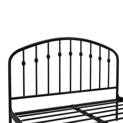 Remi Metal Platform Bed Frame Black - Room & Joy 10 Remi Metal Platform Bed Frame Black - Room & Joy - Image 8