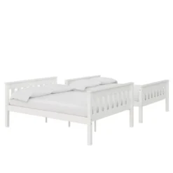 Full Over Full Petty Wood Bunk Bed With USB Port - Room & Joy -Room & Joy GUEST ae81c2e7 9825 468f b8c9 0d224ac8bb2e