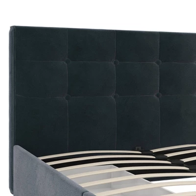 Rosalie Velvet Upholstered Bed W/Storage - Room & Joy 11 Rosalie Velvet Upholstered Bed W/Storage - Room & Joy - Image 9