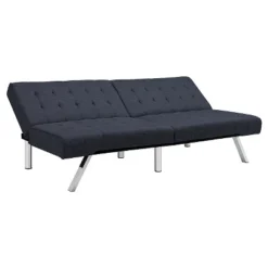 Eve Velvet Upholstered Convertible Futon - Room & Joy -Room & Joy GUEST af31cacc 6a22 4e38 b51e b79902046f87