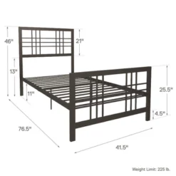 Bellatrix Metal Bed Black - Room & Joy -Room & Joy GUEST afcec8f0 6761 4861 bb1c 08bb070daeb8
