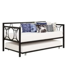 Gavin Universal Metal Trundle For Daybeds Black - Room & Joy -Room & Joy GUEST b0645484 25ba 43b1 8540 64ee15911386