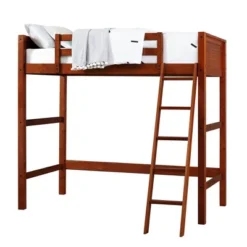 Twin Houston Kids' Wooden Loft Bed With Ladder - Room & Joy -Room & Joy GUEST b6563314 1167 43b2 af28 b50261cd003b