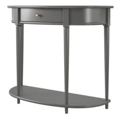 Aurora Half Moon Console Table Gray - Room & Joy -Room & Joy GUEST b71f9448 aedc 4264 b12c af1e57f26e58