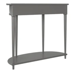 Aurora Half Moon Console Table Gray - Room & Joy -Room & Joy GUEST b91827f8 2975 4ae4 bfe2 e8daaa2bd1ec