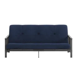 Full Anders Metal Arm Futon With 6" Microfiber Mattress - Room & Joy -Room & Joy GUEST b9745214 b510 4aaa 9d59 d2a47d90c454