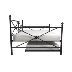 Twin Laura Classic Metal Daybed With Trundle - Room & Joy -Room & Joy GUEST ba0ab357 7534 4263 bc65 e77c14bc08b5