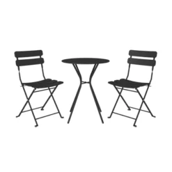 Room & Joy 18 3pc Bistro Set With Folding Chairs - Room & Joy