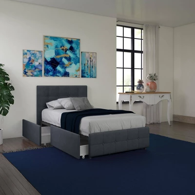 Rosalie Upholstered Bed With Storage - Room & Joy 3 Rosalie Upholstered Bed With Storage - Room & Joy