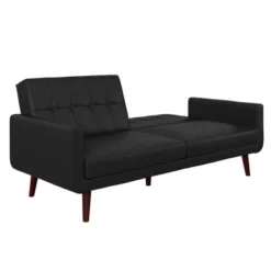 Fiore Modern Futon Faux Leather - Room & Joy -Room & Joy GUEST be2a2383 51fa 49b7 8aa6 374d93483683