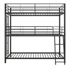 Triple Twin Zeke Metal Bunk Bed - Room & Joy -Room & Joy GUEST c08e5461 22ac 4e19 a5e8 54f06d29f7c0