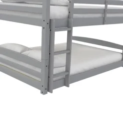 Full Over Full Alaina Floor Wood Bunk Bed - Room & Joy -Room & Joy GUEST c40f6a7d 5ae8 40c0 9f8a 7b45bdbe1138