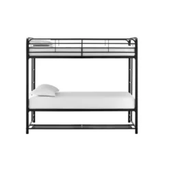 Twin Betony Bunk Bed With Storage Bins Black - Room & Joy -Room & Joy GUEST c59a4a66 510e 4580 8365 7142f292256d