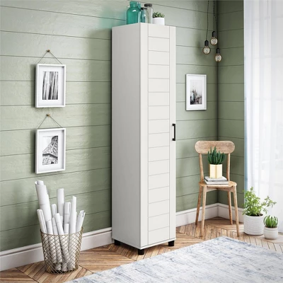 Portford 16" Wide Shiplap Cabinet White - Room & Joy 3 Portford 16" Wide Shiplap Cabinet White - Room & Joy - Image 2
