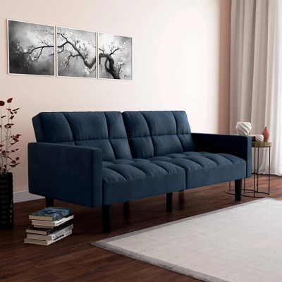 Holly Convertible Sofa Sleeper Futon With Arms - Room & Joy 6 Holly Convertible Sofa Sleeper Futon With Arms - Room & Joy - Image 4