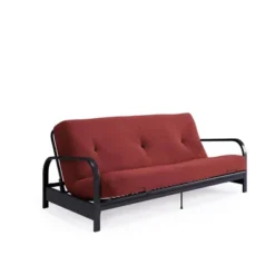 Full Axton Metal Arm Futon Frame With Mattress - Room & Joy -Room & Joy GUEST c9c358d3 270a 4fcf a0fc c00b955e7253