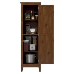 Hagar Single Door Storage Pantry Cabinet Pine - Room And Joy -Room & Joy GUEST ccbb2fcd a9a9 40d0 a3a8 8c3507e51dba