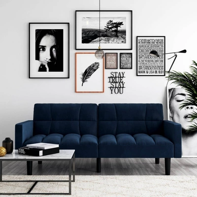 Holly Convertible Sofa Sleeper Futon With Arms - Room & Joy 5 Holly Convertible Sofa Sleeper Futon With Arms - Room & Joy - Image 3