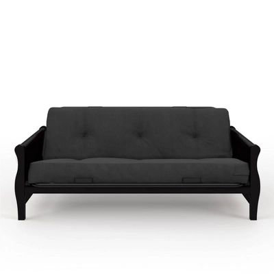 Full Chester Wood Arm Futon Frame With 8" Microfiber Mattress - Room & Joy 16 Full Chester Wood Arm Futon Frame With 8" Microfiber Mattress - Room & Joy - Image 14