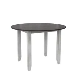 3pc Jacy Drop Leaf Round Dining Table And Chair Set Brown/Oyster - Room & Joy -Room & Joy GUEST d1acd5c6 1c75 45f6 95d4 bf54bd0b5041