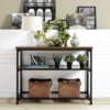 Glenda Multifunction Console Table Antique Oak/Black - Room & Joy 2 Glenda Multifunction Console Table Antique Oak/Black - Room & Joy -Room & Joy GUEST d22a61d7 dd0f 493f af01 581db7de44d9
