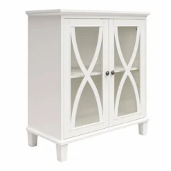Catrin Accent Cabinet With Glass Doors - Room & Joy -Room & Joy GUEST d378b0f2 c659 4a8b 99de 567004db7ce6