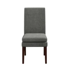 Set Of 2 Cale Upholstered Dining Chairs Gray Linen With Dark Base - Room & Joy -Room & Joy GUEST d520e926 d8fc 4cf5 be18 129c75211dcf