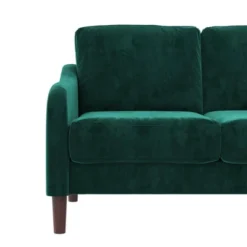 Penny 2 Seater Loveseat Sofa Green Velvet - Room & Joy -Room & Joy GUEST e0ac8293 f685 4db0 862d 1d740013de1d